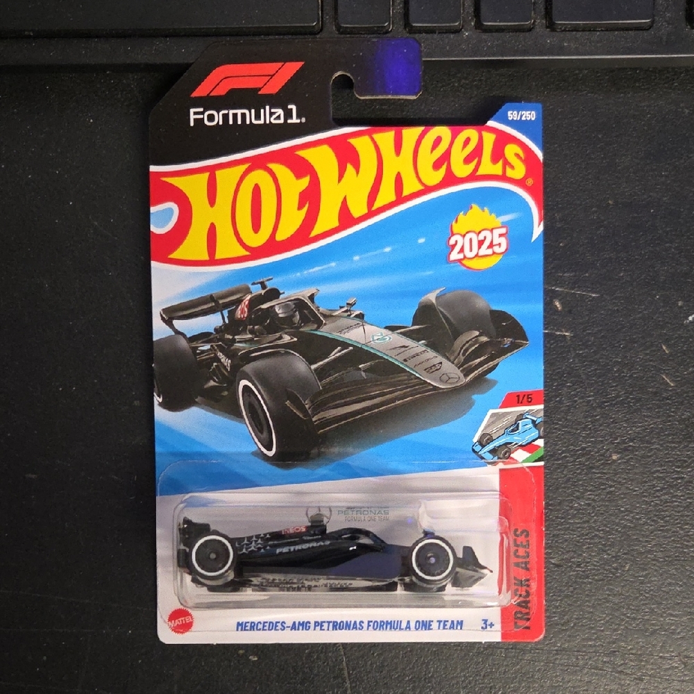 Hot Wheels Black Formula 1 Race Car